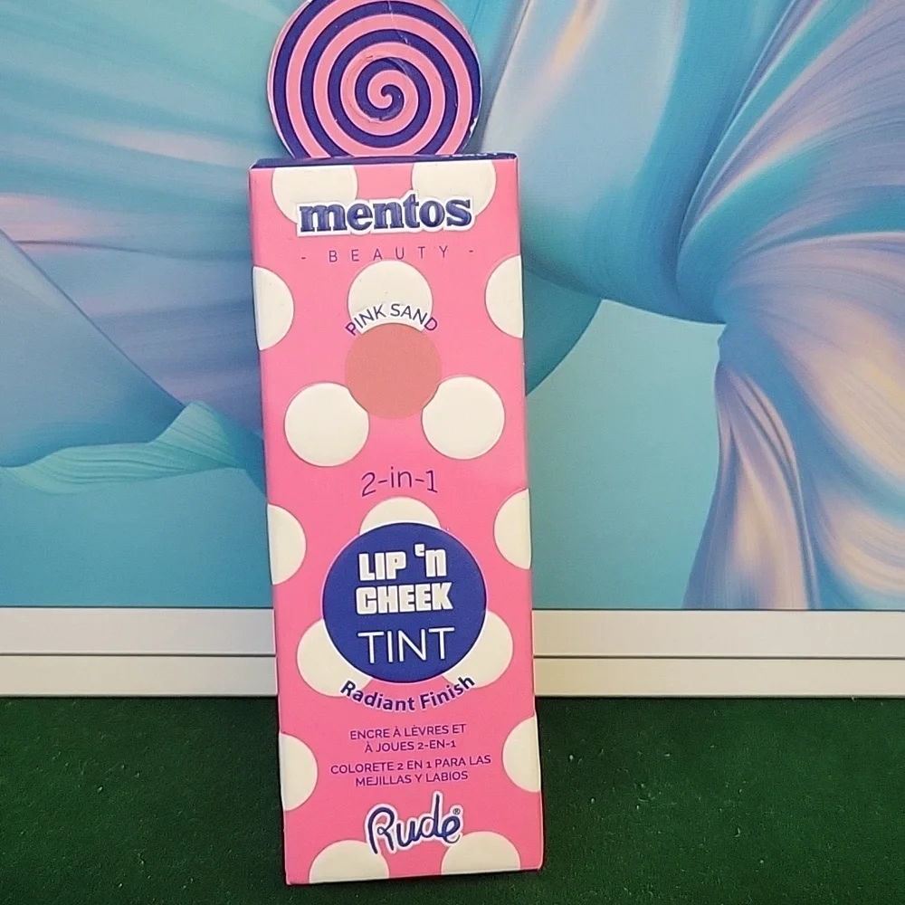 Mentos Beauty Pink Sand Beauty 2 In 1 Lip 'n Cheek Tint 15ml New in Box